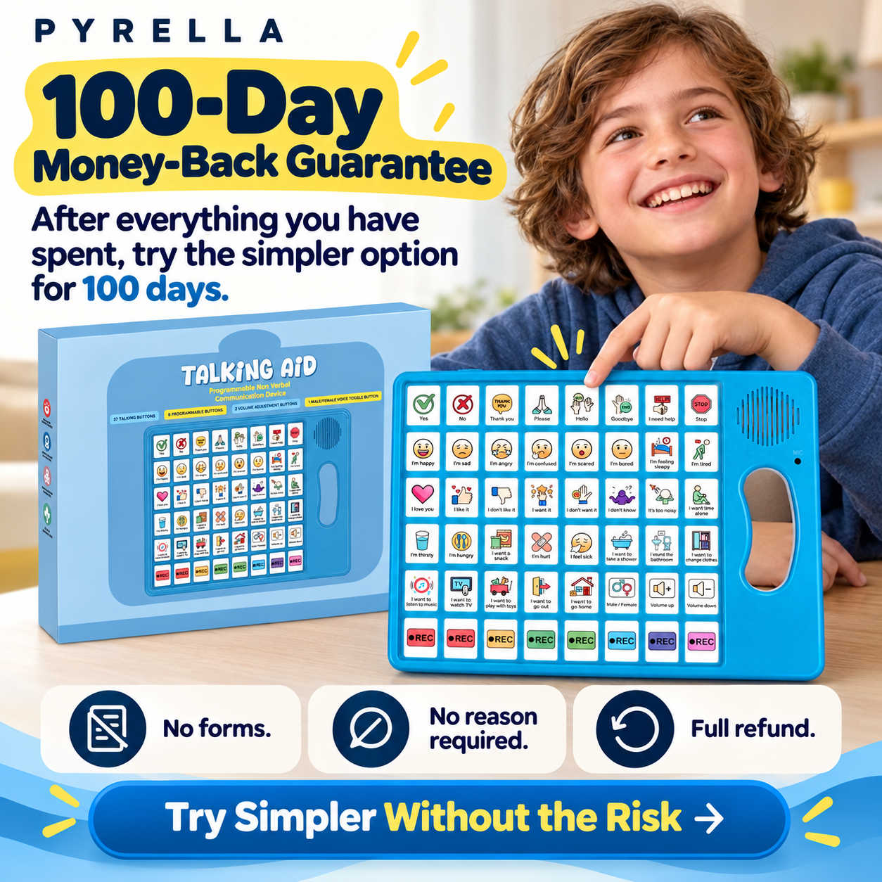 100-day money-back guarantee