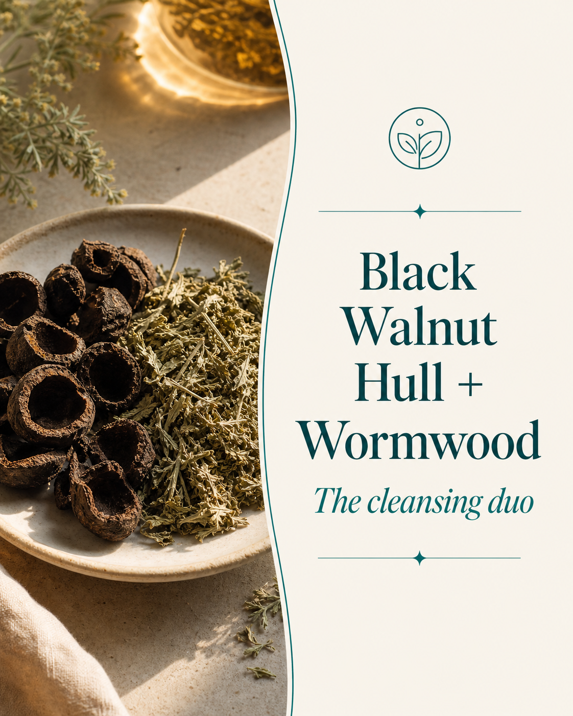 Black Walnut Hull and Wormwood