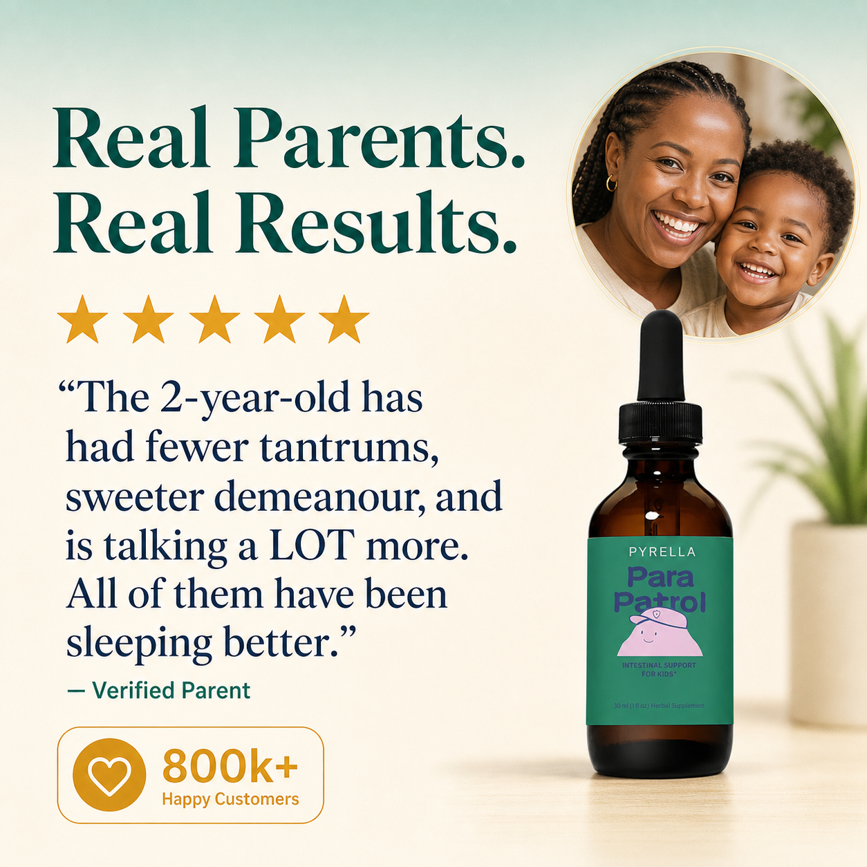 Verified parent testimonial