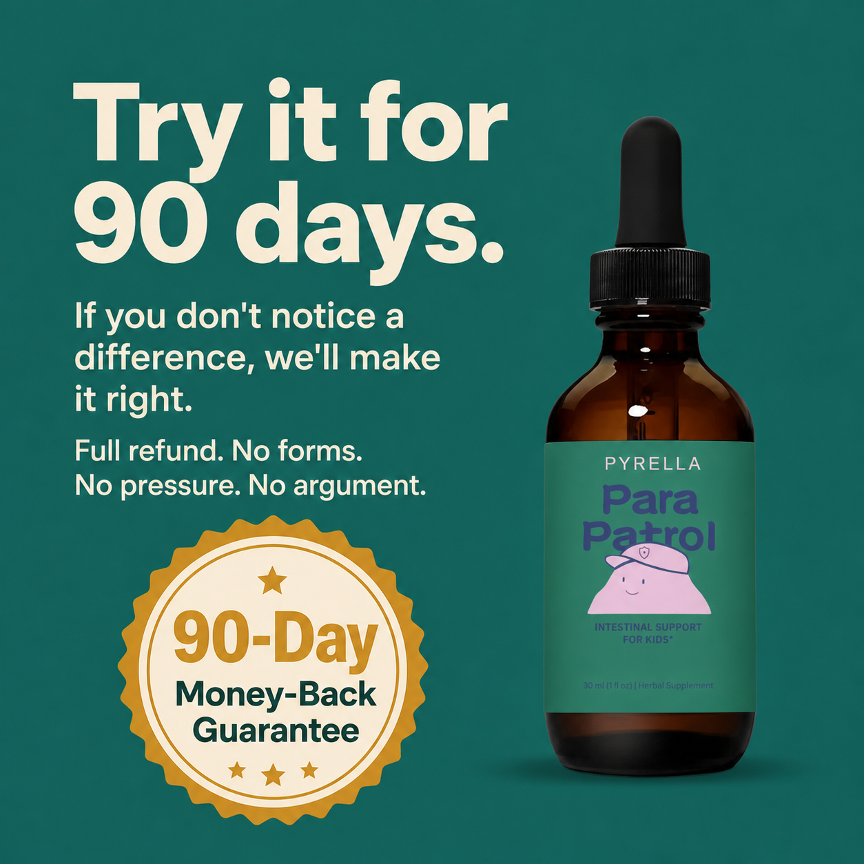 ParaPatrol 90 day guarantee