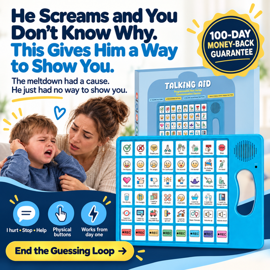 VoiceFirst AAC gives a child a way to show what is wrong