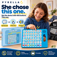 Older child choosing VoiceFirst AAC independently